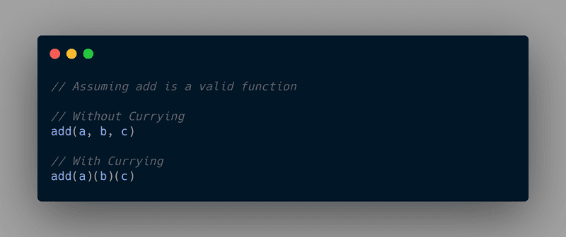 Example of Currying